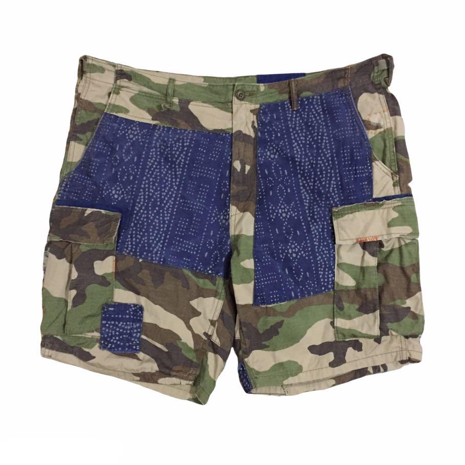 POLO RALPH LAUREN MILITARY ARMY CAMO REPAIRED PATCHWORK FIELD