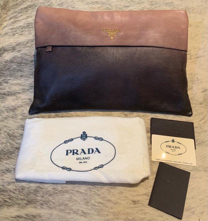 Prada hotsell ombre clutch
