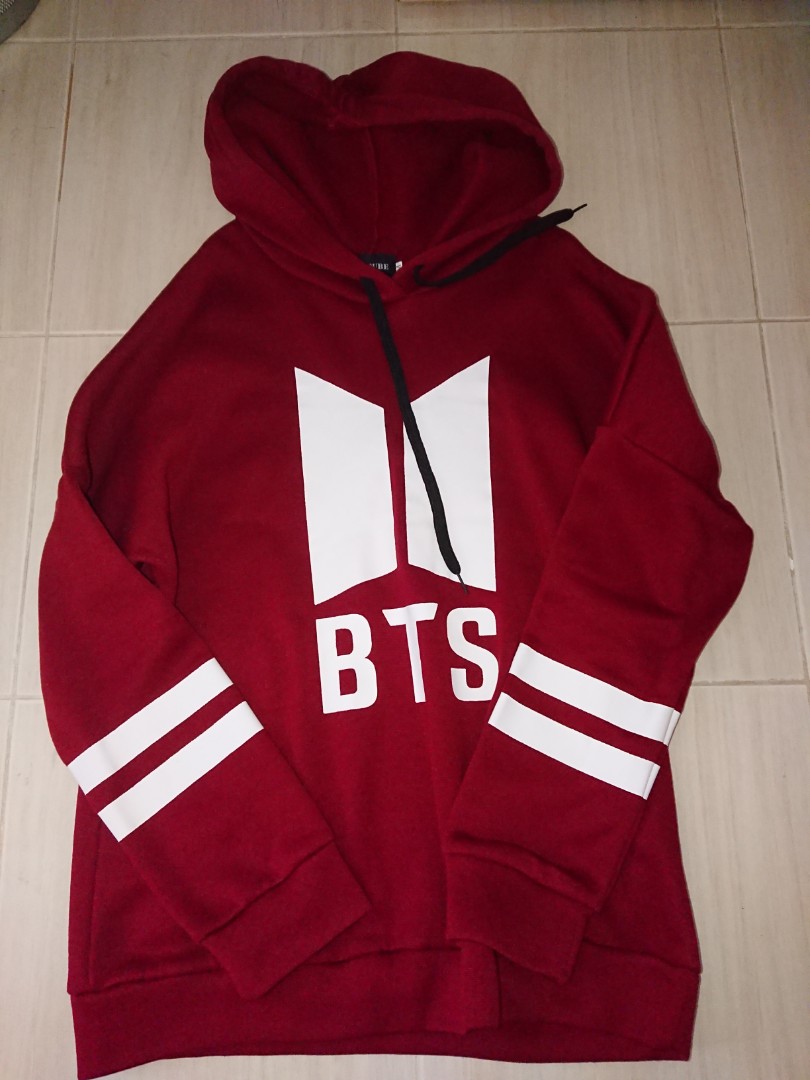 Red BTS Hoodie
