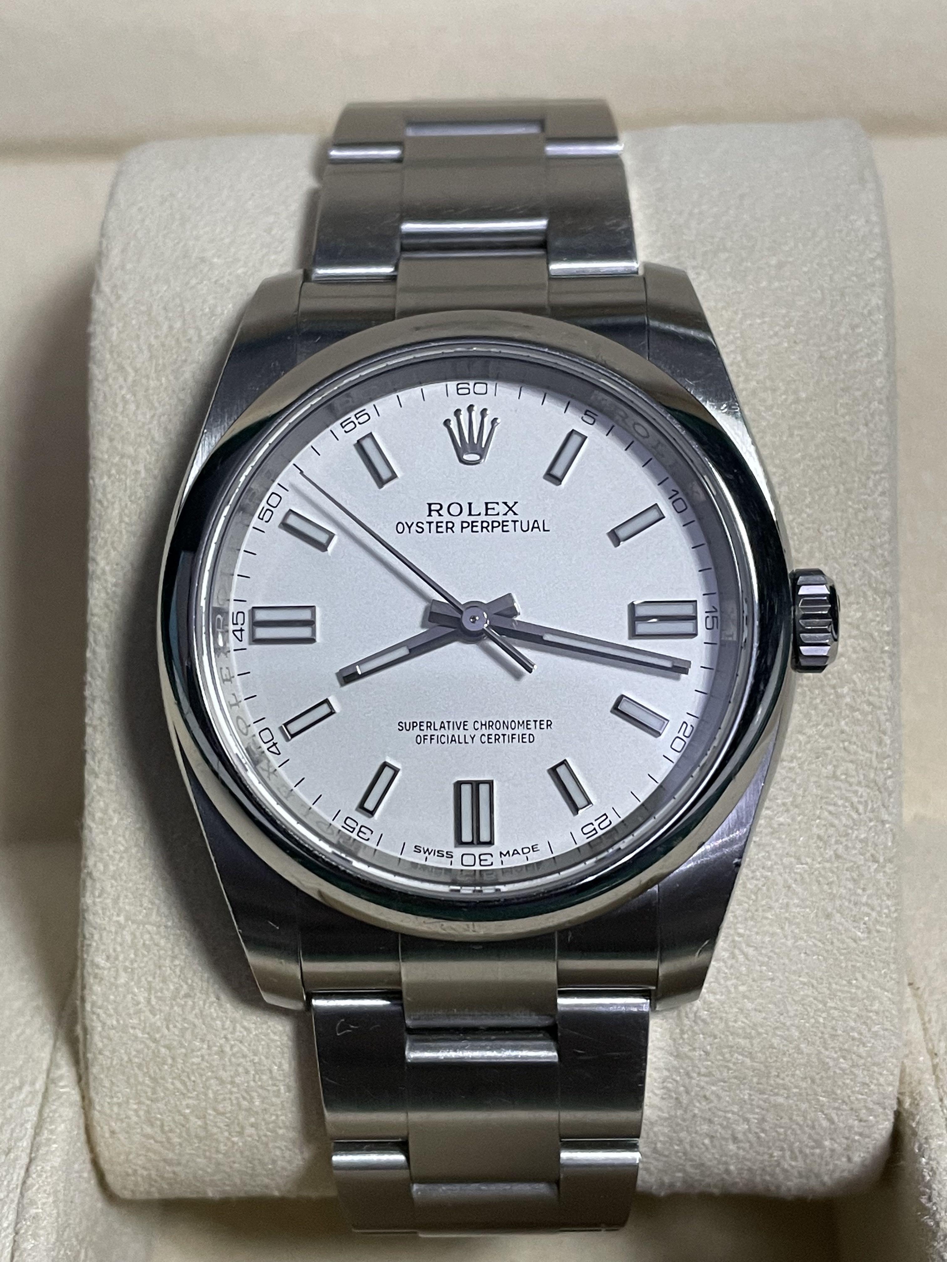 Rolex oyster discount perpetual 36mm white