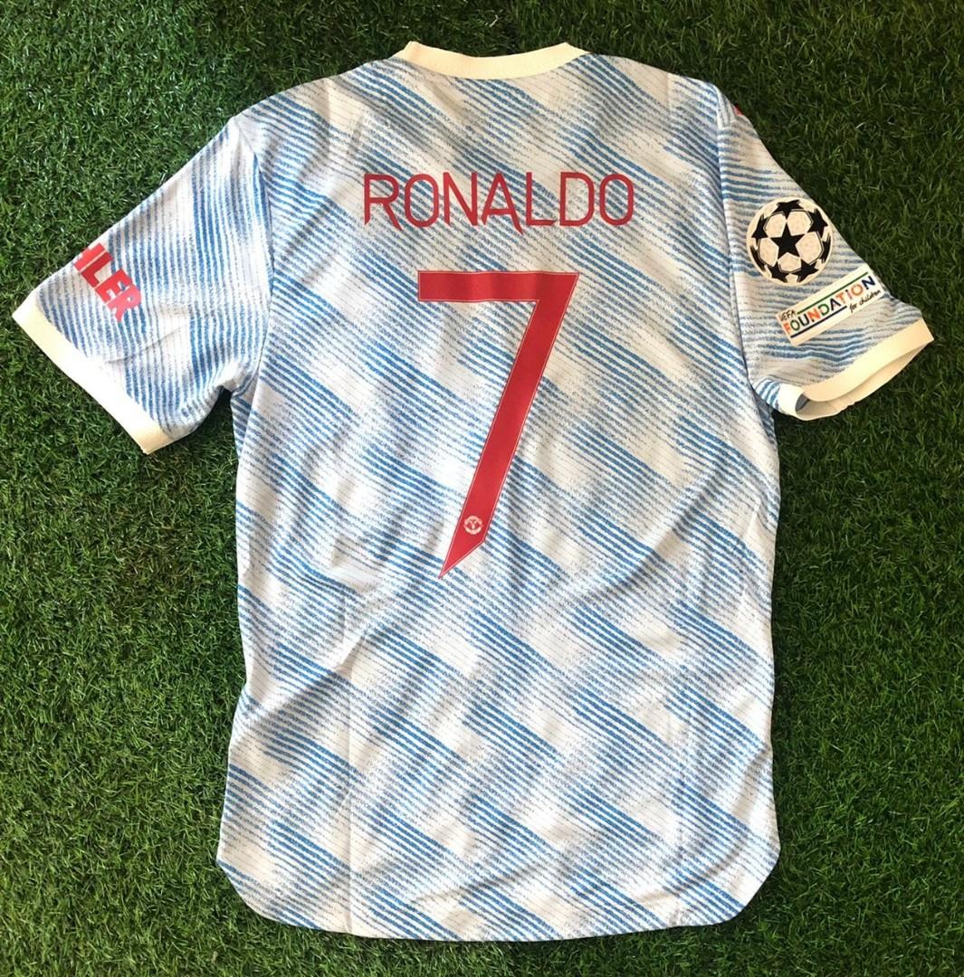 Ronaldo 7 Manchester United 21/22 Authentic Away Kit Jersey with