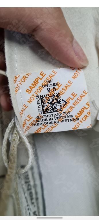 Converse x off top white sample