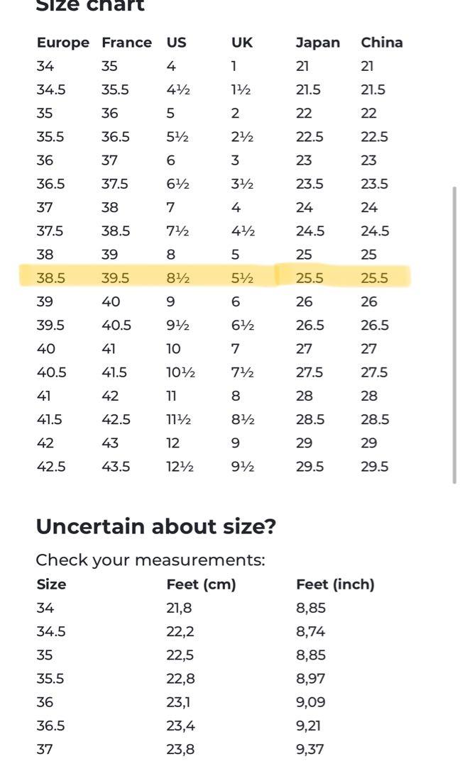 Sergio rossi sales sizing