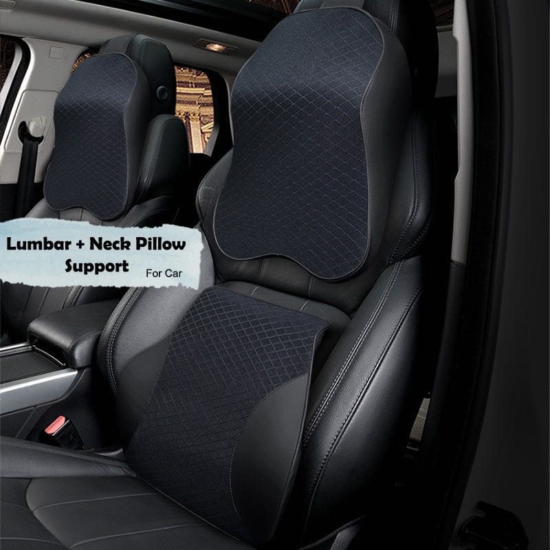 Lumbar and neck support for car outlet