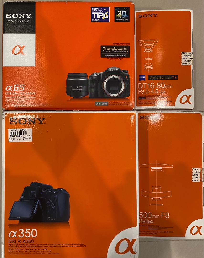 Sony DSLR Camera and Lens, Photography, Cameras on Carousell