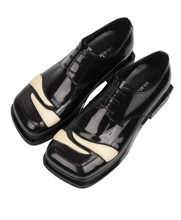 SO.U:LESURES Chloe_black derby platform shoes, Women