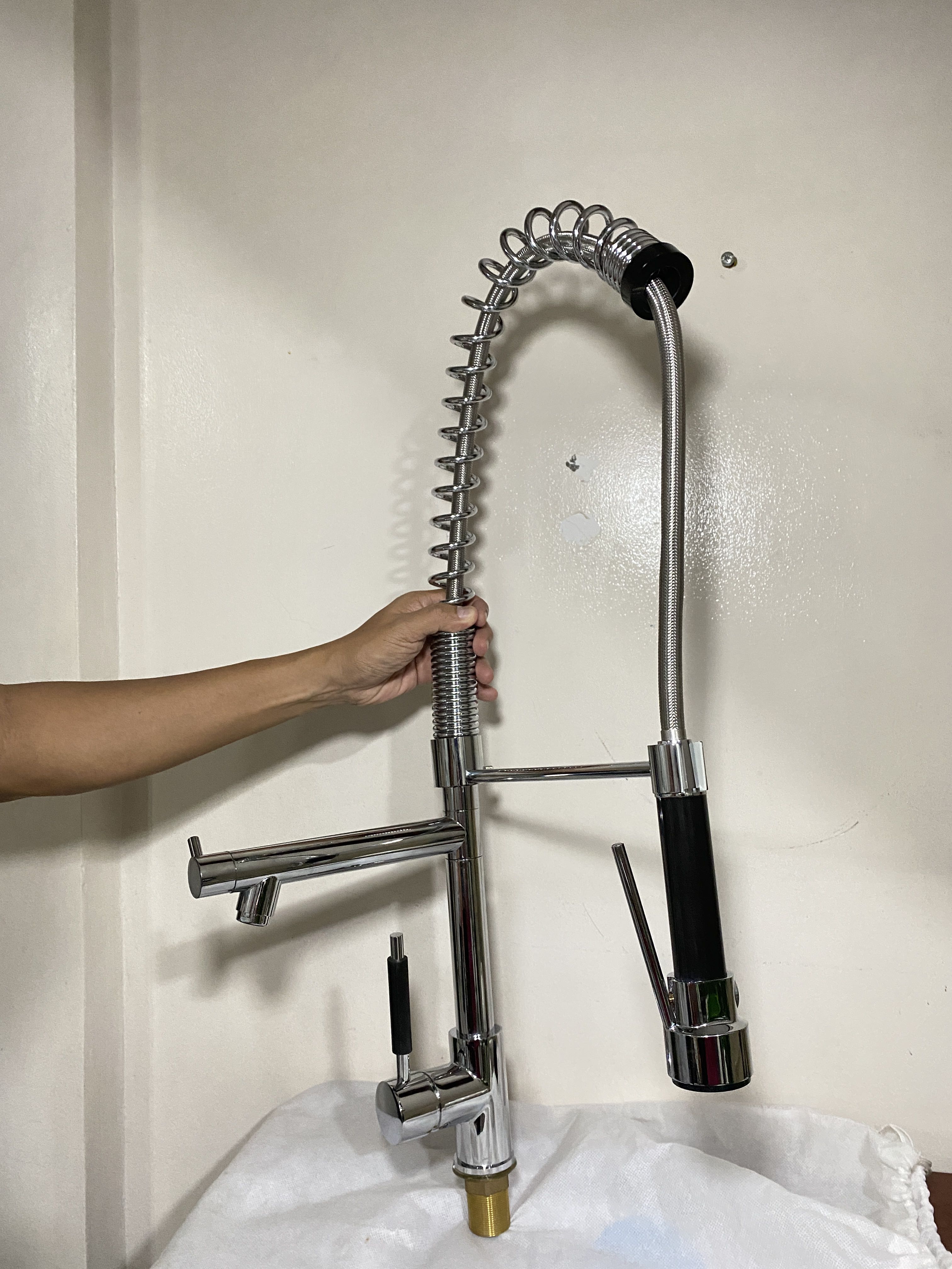 Stainless Steel Kitchen Pull out Faucet 2 in 1 Faucet & sprayer
