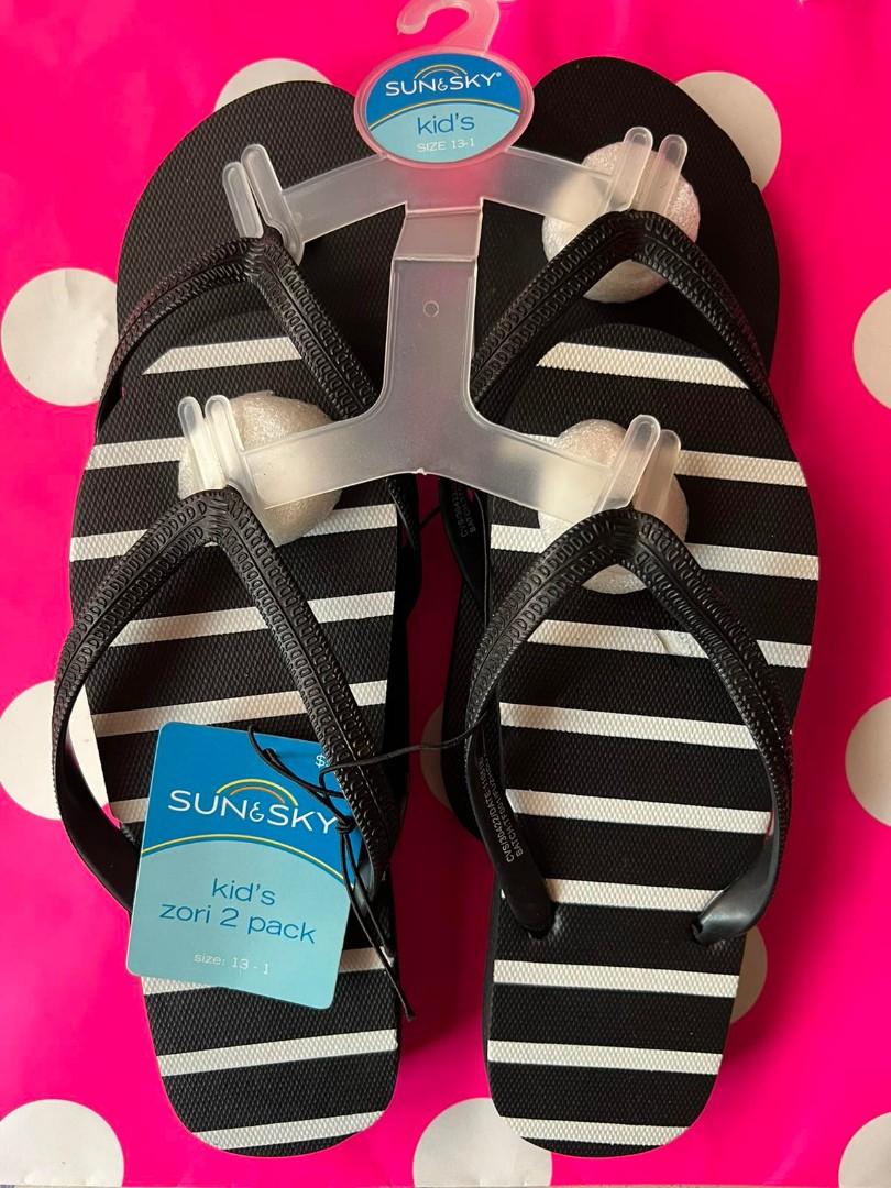 Sun sky rubber slippers