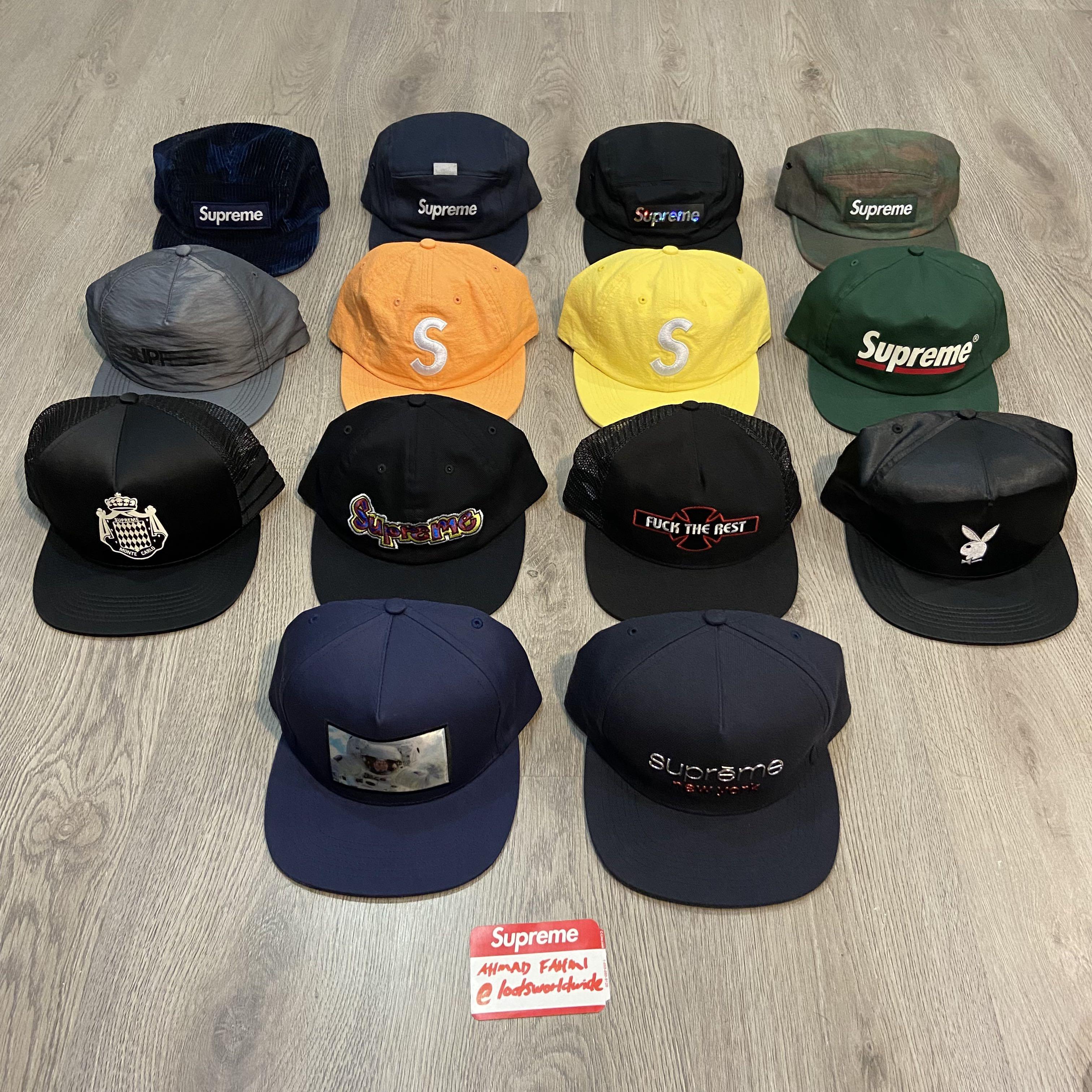 Supreme Caps Camp Cap 5 Panel 6 Panel Trucker Snapback Men s