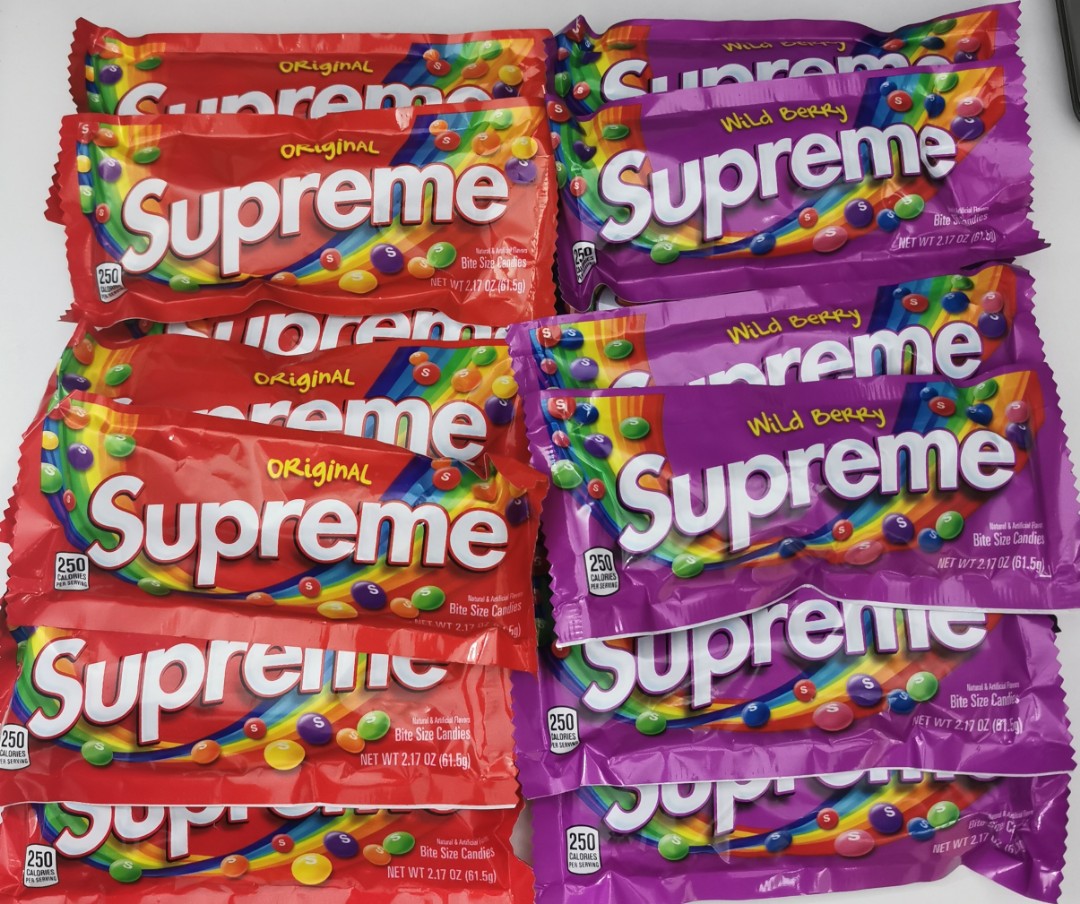 Supreme X Skittles, Food & Drinks, Other Food & Drinks on Carousell