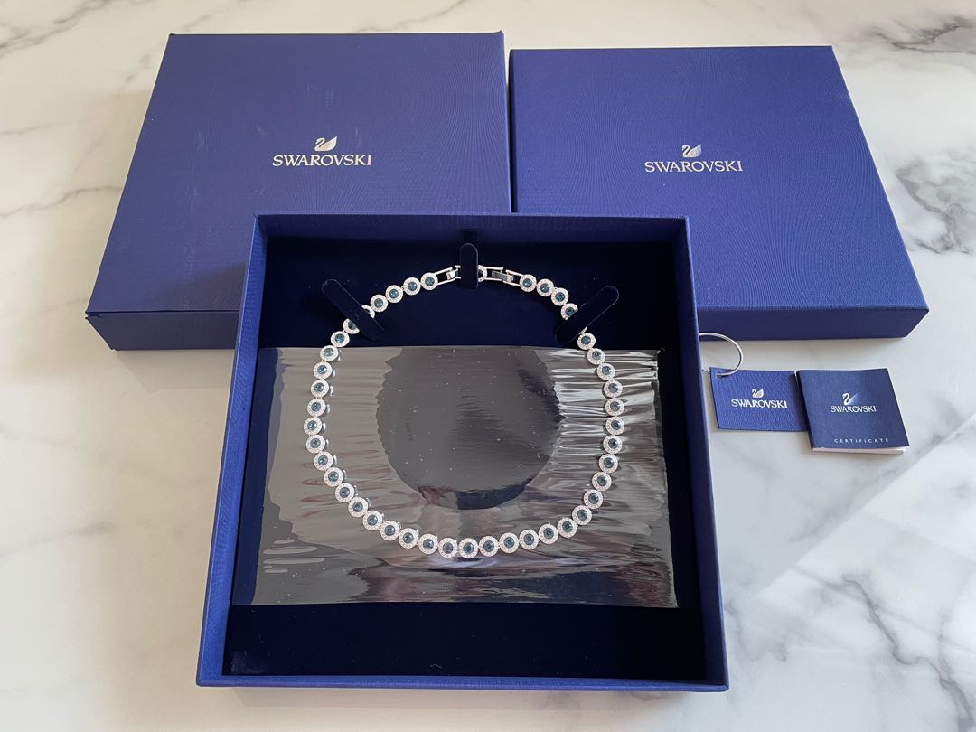 SWAROVSKI Angelic Necklace Light Blue One Size : Clothing, Shoes & Jewelry  - Amazon.com