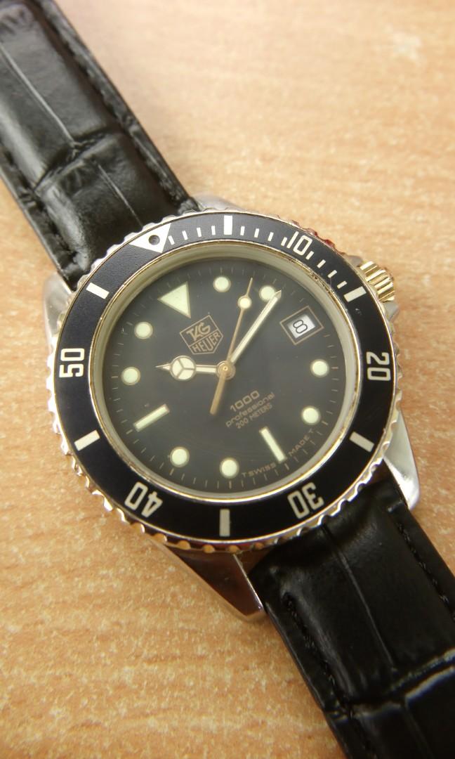 Tag Heuer 1000 Submariner 18k Gold Plated Men s Fashion Watches