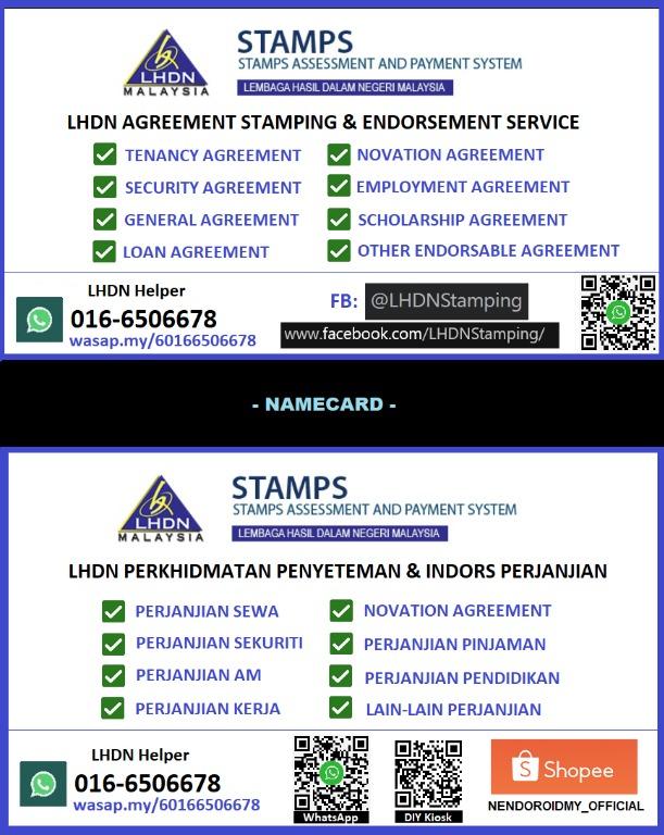 Stamping lhdn Stamping Agreement