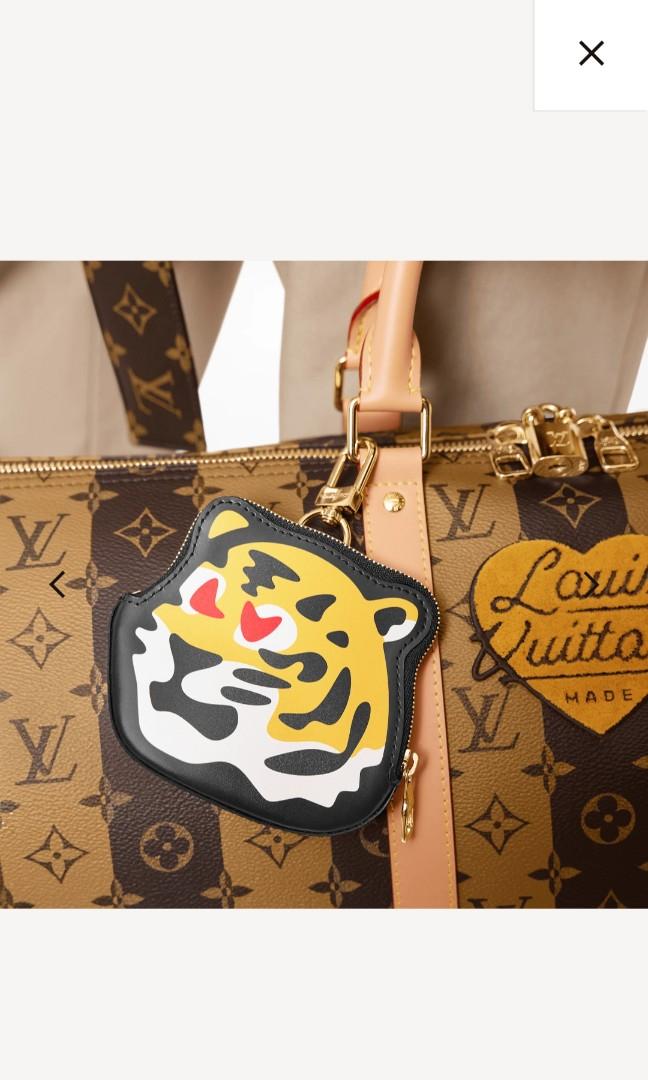 Hand-painted Tiger on Louis Vuitton Card Holder
