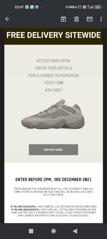 Yeezy Boost 500 Ash Grey