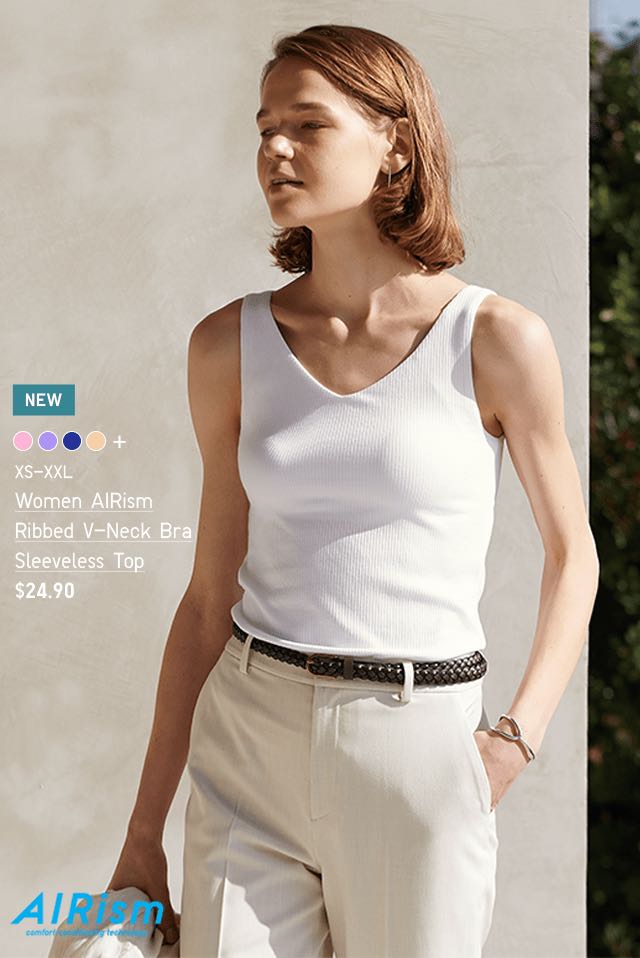 UNIQLO AIRISM Bra Top, Women's Fashion, Activewear on Carousell