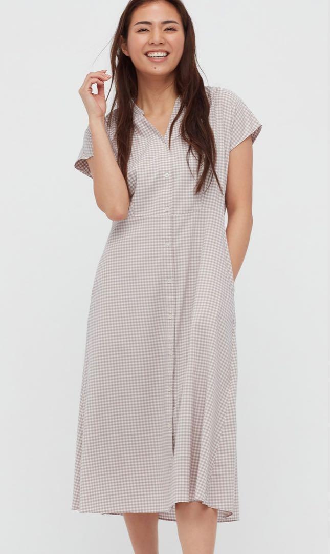 Uniqlo shop gingham dress