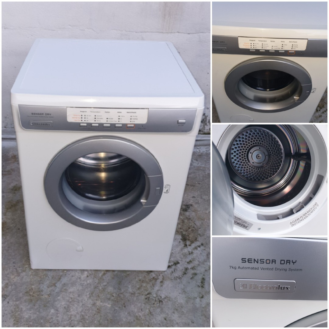 Used Electrolux vented clothes dryer, pengering baju, drying machine