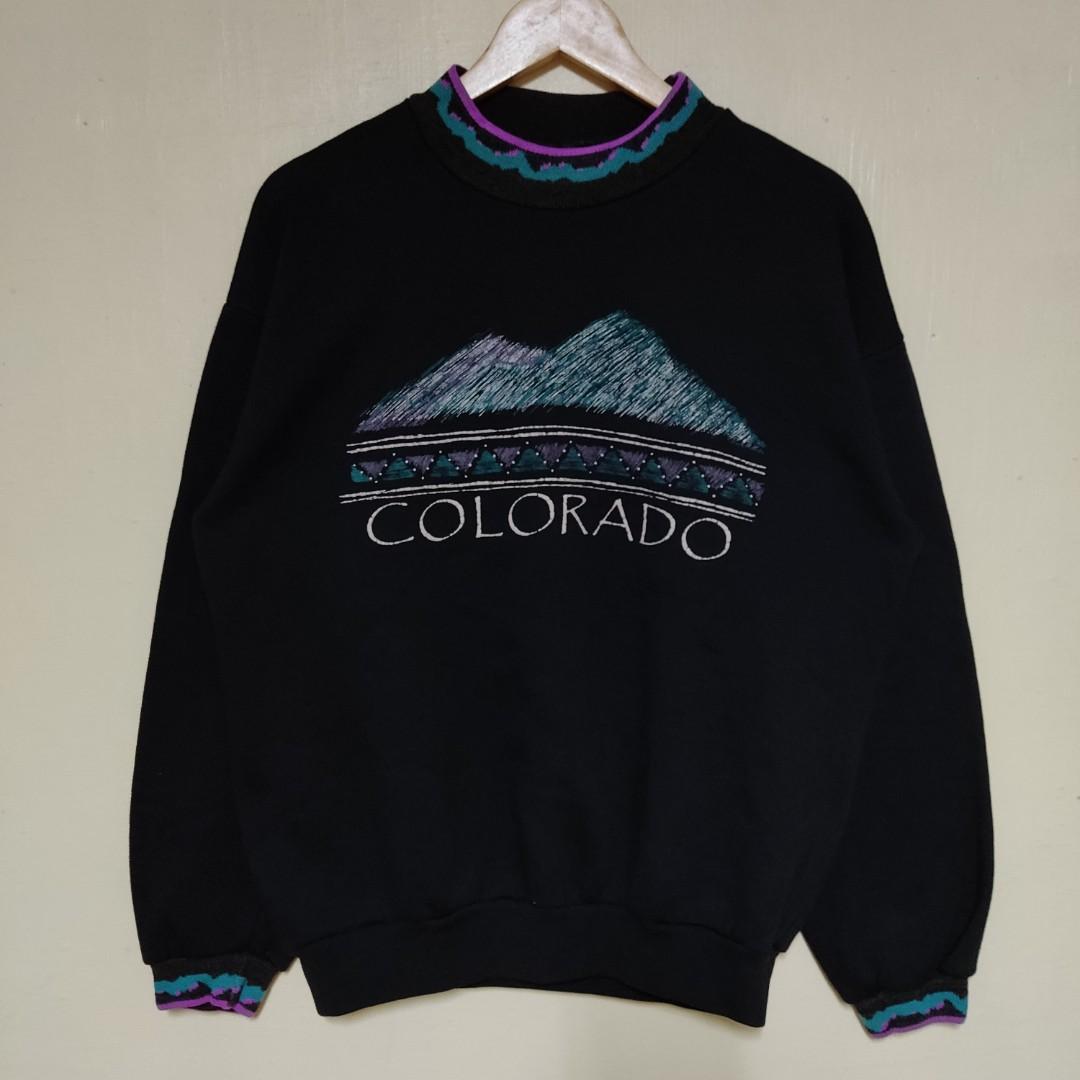 Vintage Colorado Prairie Mountain crewneck sweatshirt Men s