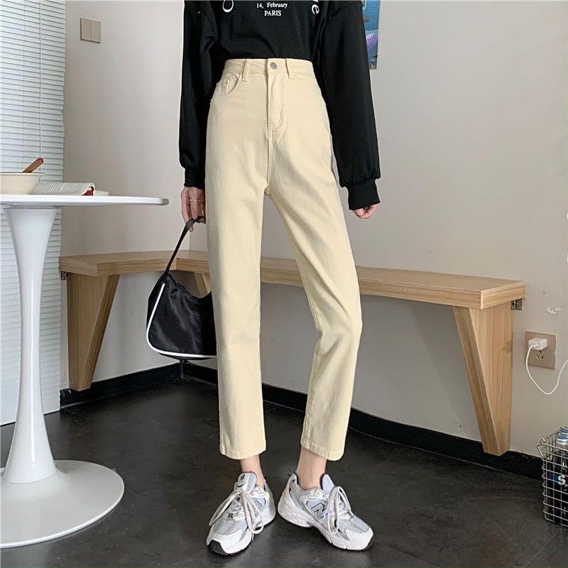 White Pants jeans lurus import. Baggy 
