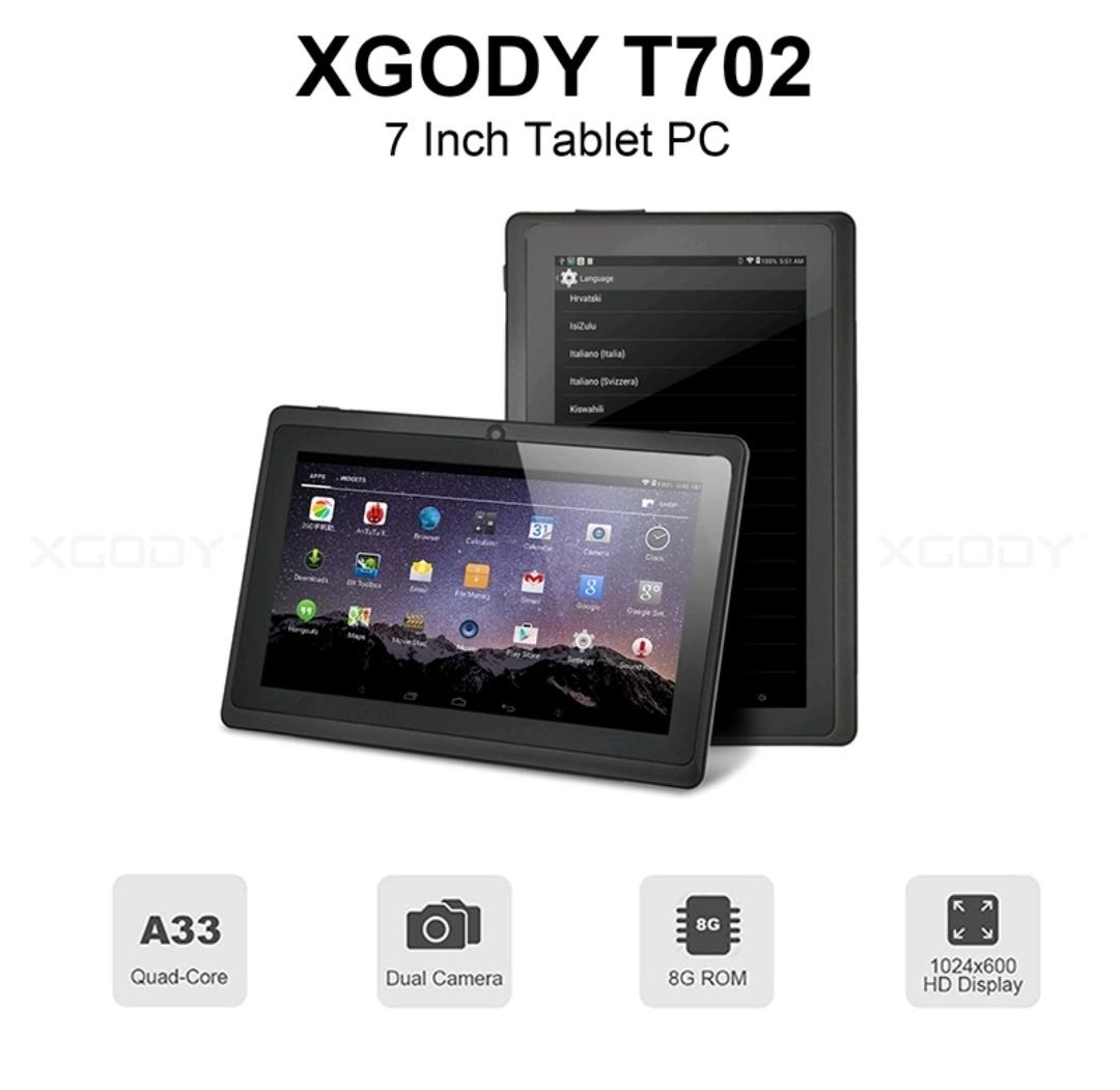 XGODY - T702 - Tablette tactile 7 pouces noir Android 8.…