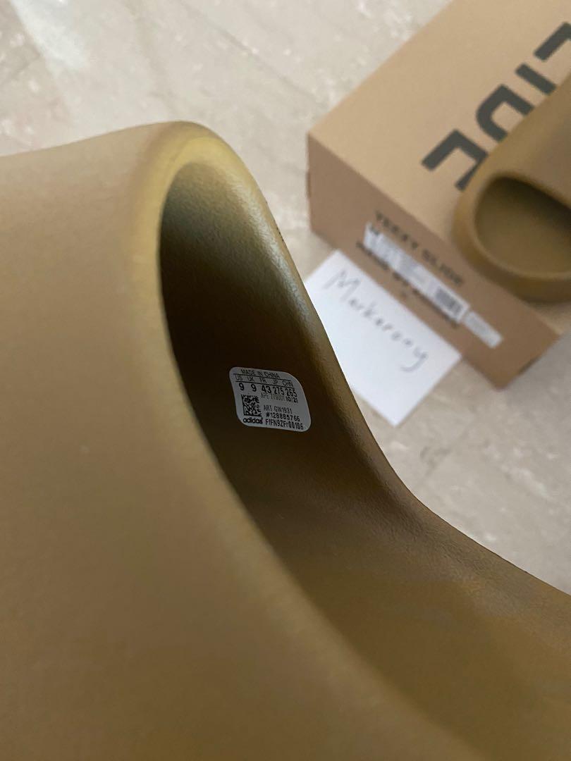 YEEZY Slide Ochre [US9/UK9], Men's Fashion, Footwear, Flipflops and Slides  on Carousell