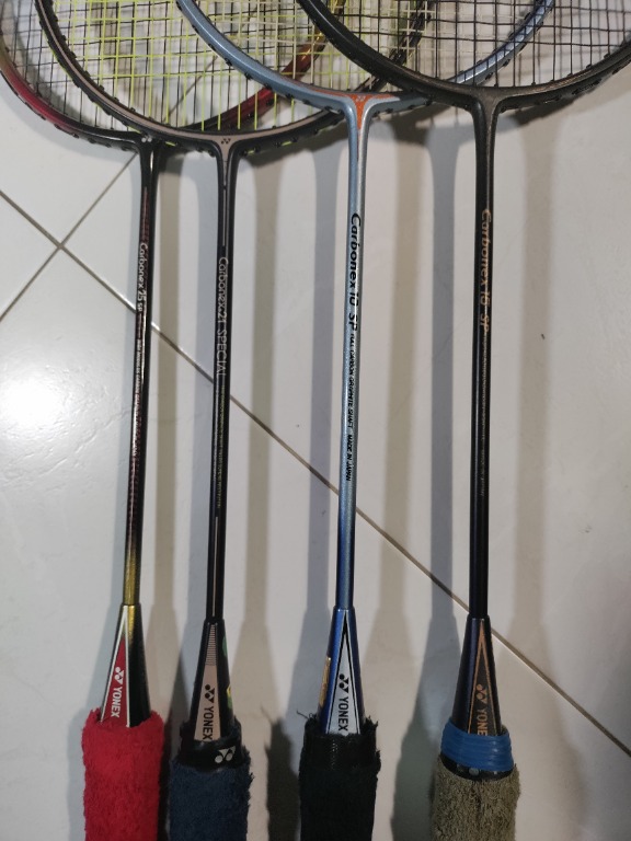 4 x Yonex badminton rackets (Made in Japan), Sports Equipment, Sports
