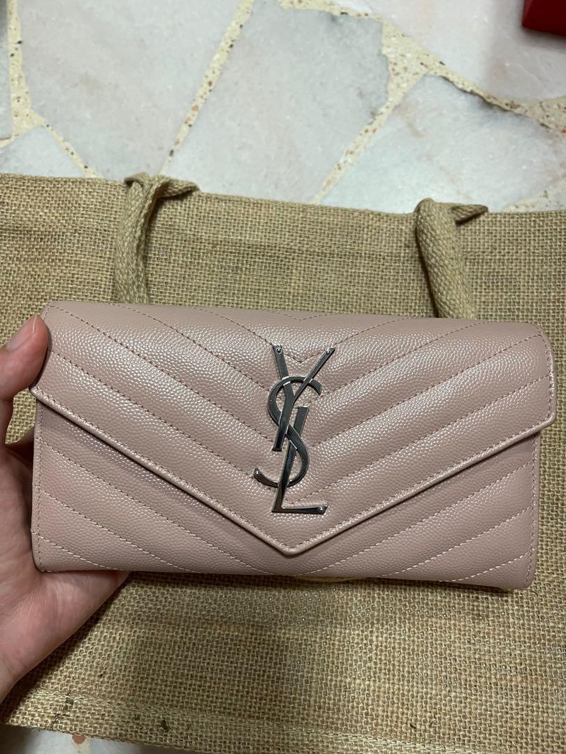 YSL MONOGRAM LARGE FLAP WALLET Women s Fashion Bags Wallets Wallets Card Holders on Carousell