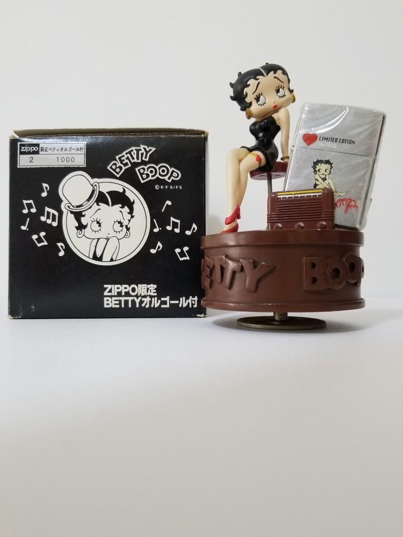 絕版Zippo Betty Boop 限量火機，連音樂盒。, 興趣及遊戲, 收藏品及 