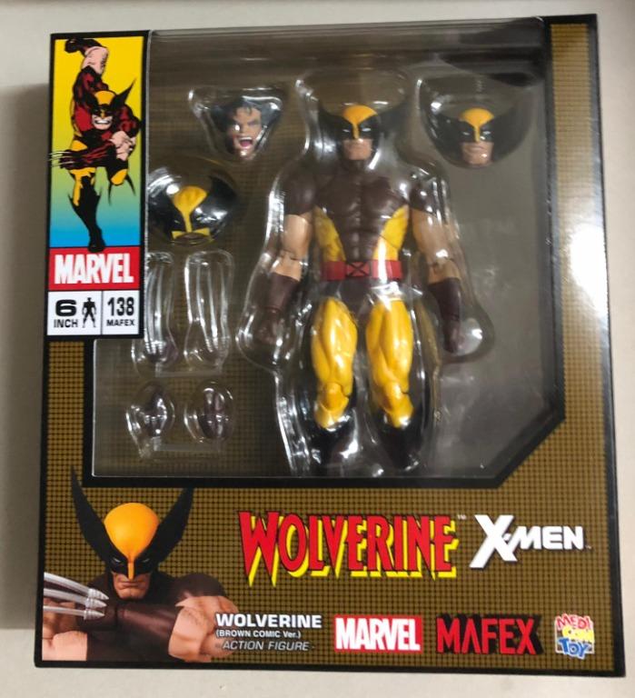 日版全新未開Mafex 138 WOLVERINE BROWN COMIC Ver. X-MEN 變種特工金