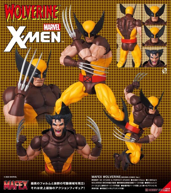 日版全新未開Mafex 138 WOLVERINE BROWN COMIC Ver. X-MEN 變種特工金