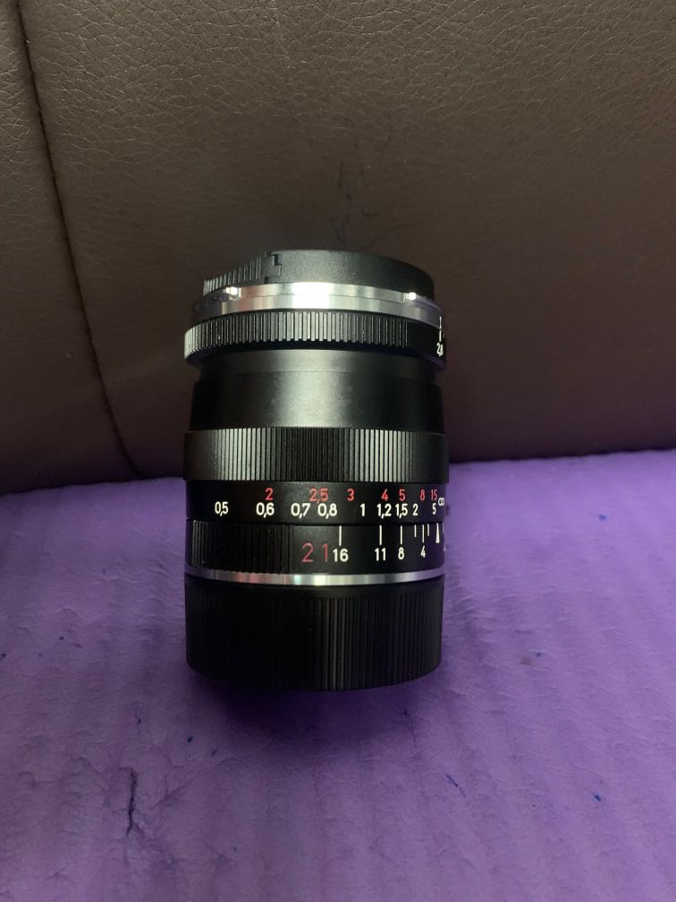 超平 極新淨 Zeiss ZM 21 21mm F2.8 M Leica M Mount, 攝影器材, 鏡頭及裝備 - Carousell