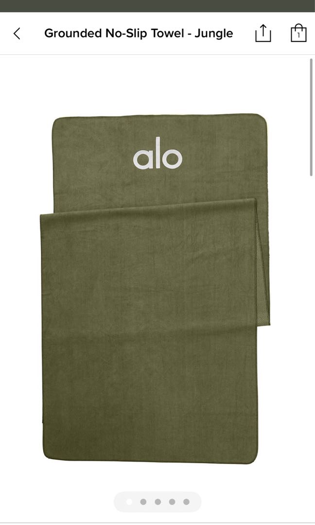 Alo Yoga Mat Towel Grounded No Slip, Sports Equipment, Exercise & Fitness, Exercise Mats on