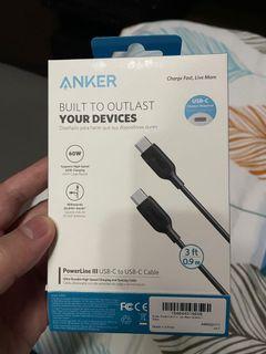 ANKER POWERLINE 3 USB C TO USB C CABLE BRANDNEW