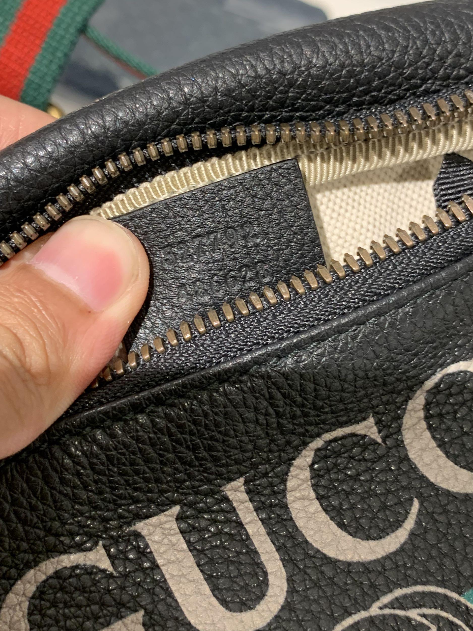 Gucci print small belt bag black store