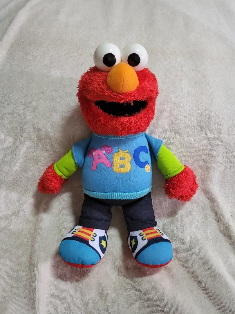 Authentic Hasbro Sesame Street ABC Elmo Sings Talks Plush Soft