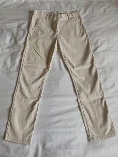 [BARELY WORN] GAP Cream Mid Rise Skinny Cropped Cotton Jeans Pants