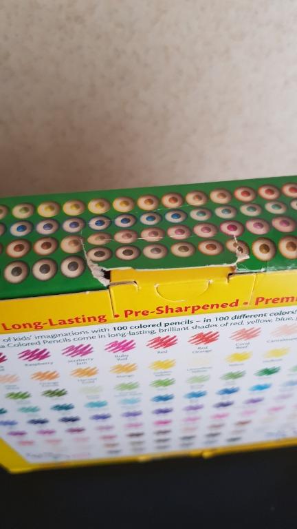 Batch 1 Dented box NEW Crayola Colored Pencils - 100 count ...
