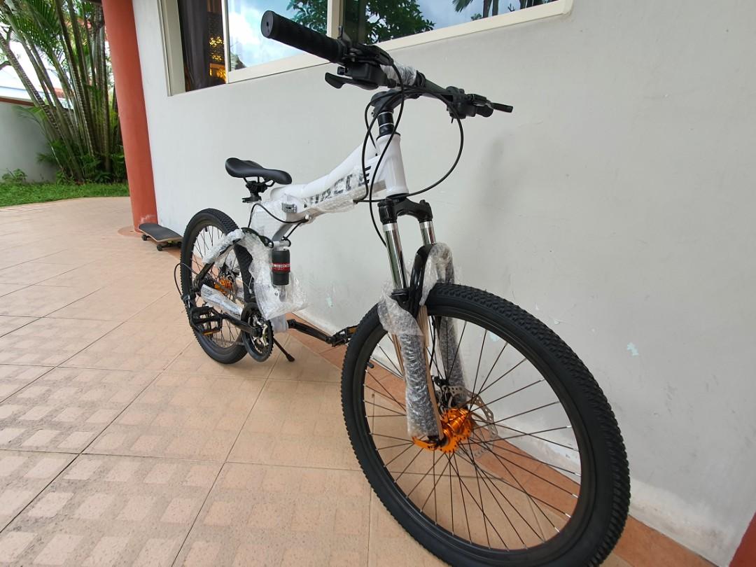 Brand New Macce Mountain Bike White Foldable Sports Equipment Bicycles Parts Bicycles on Carousell