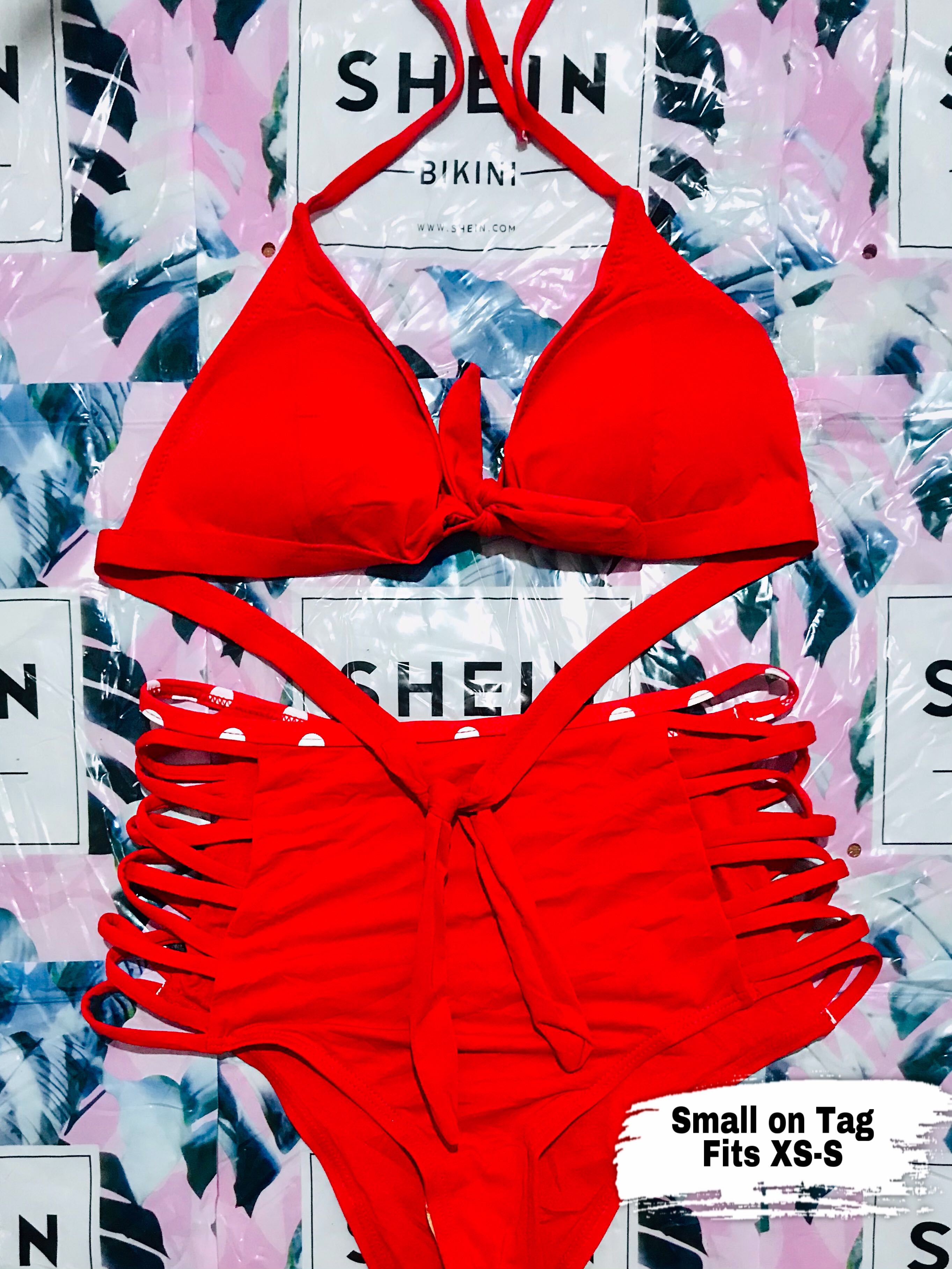 Brandnew Red TwoPiece Swimsuit for Women, Women's Fashion, Swimwear