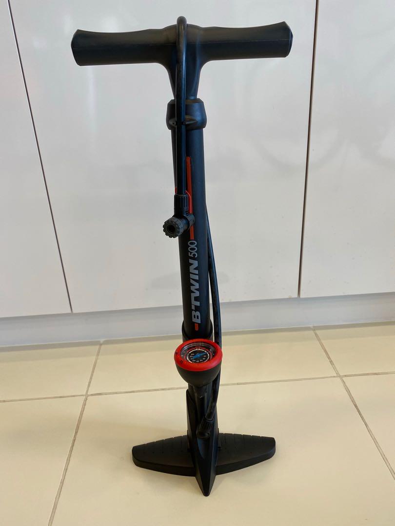 BTWIN bike floor pump 500 Sports Equipment Bicycles Parts Parts Accessories on Carousell