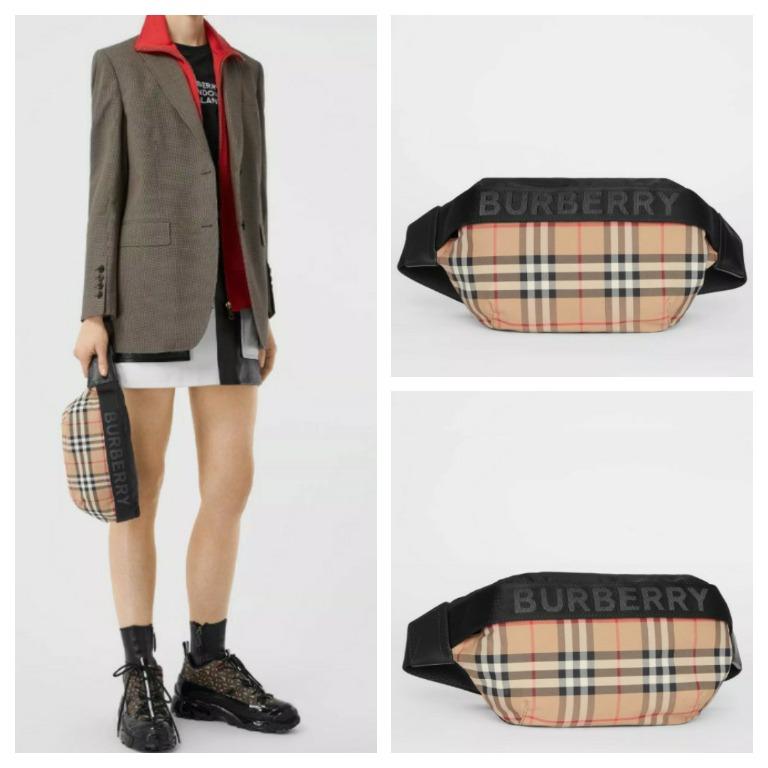 Medium vintage check best sale bum bag
