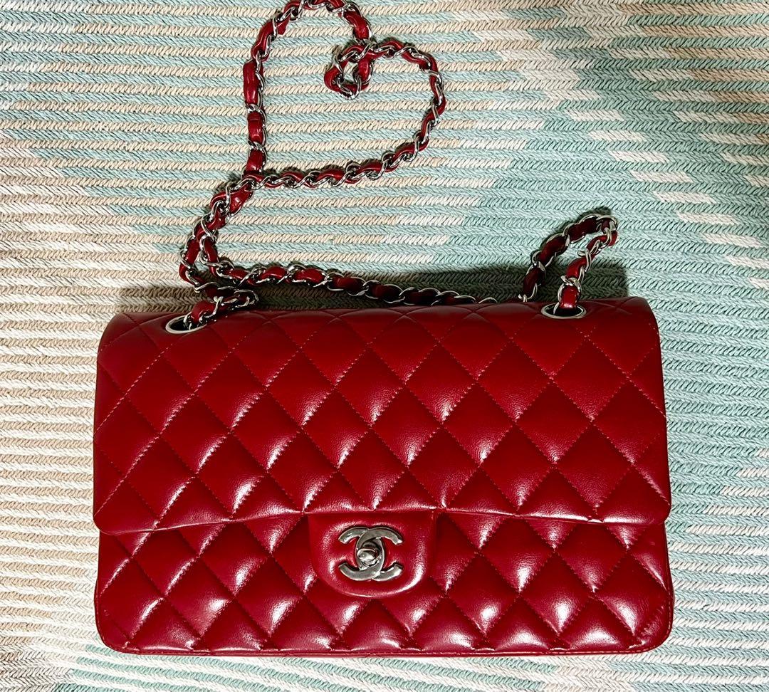 Chanel 11.12 Medium Classic Flap TRUE RED, Women's Fashion, Bags & Wallets,  Shoulder Bags on Carousell