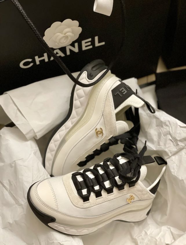 Chanel 增高小白鞋