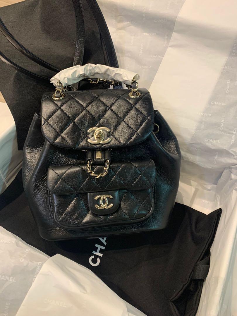 Chanel 2022 Small Duma Backpack W/ Tags Black Backpacks, Handbags
