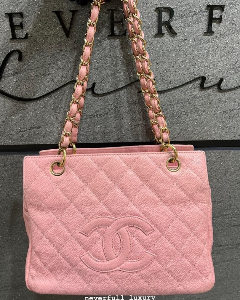Chanel Petit Timeless Tote Bag in Pink Caviar GHW, Luxury, Bags & Wallets  on Carousell