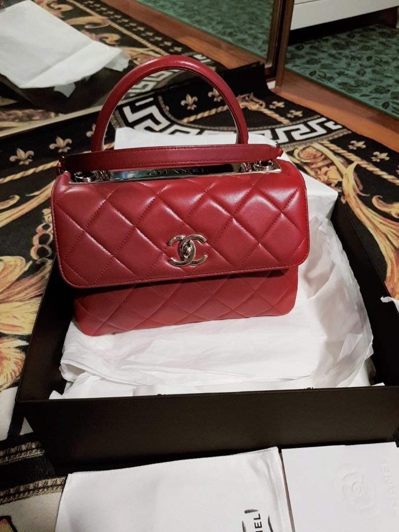 CHANEL TRENDY CC BAG (Burgundy), Women's Fashion, Bags & Wallets