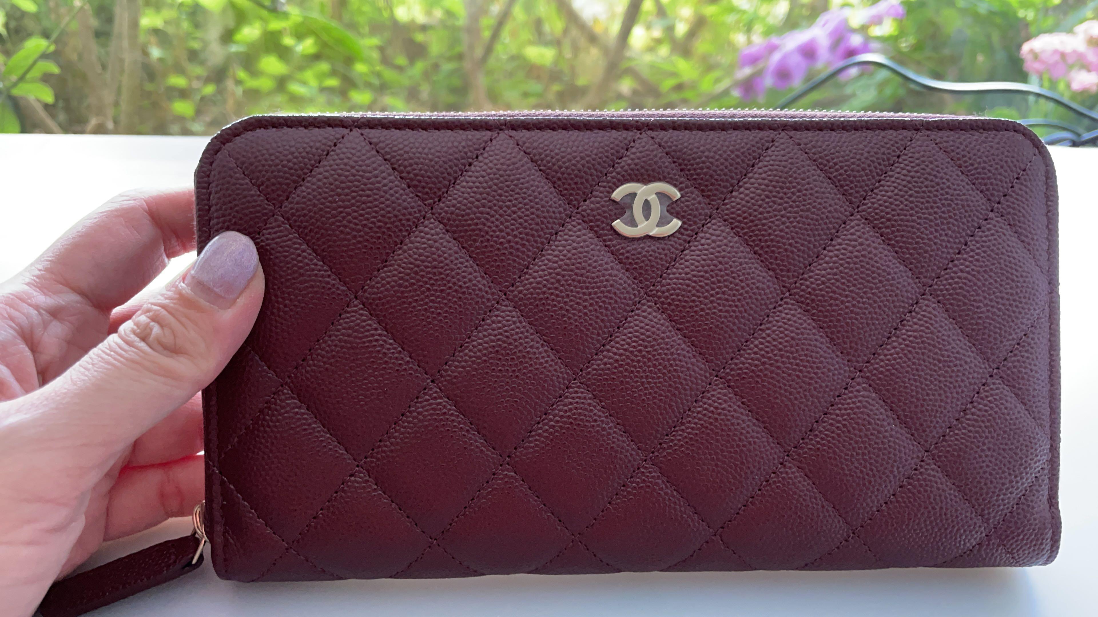 Chanel Zip around wallet, Luxury, Bags & Wallets on Carousell
