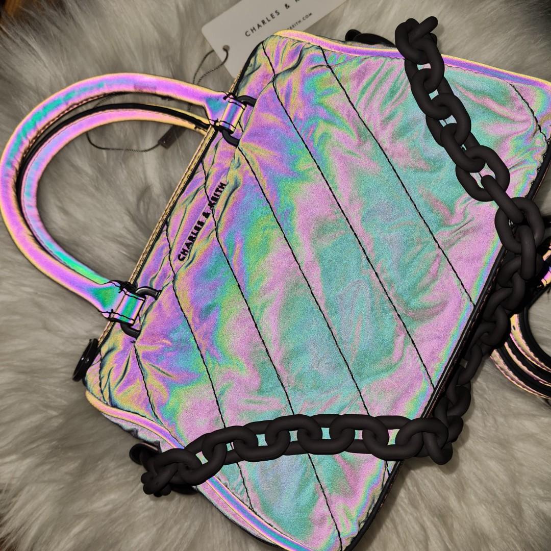 Charles and discount keith holographic bag