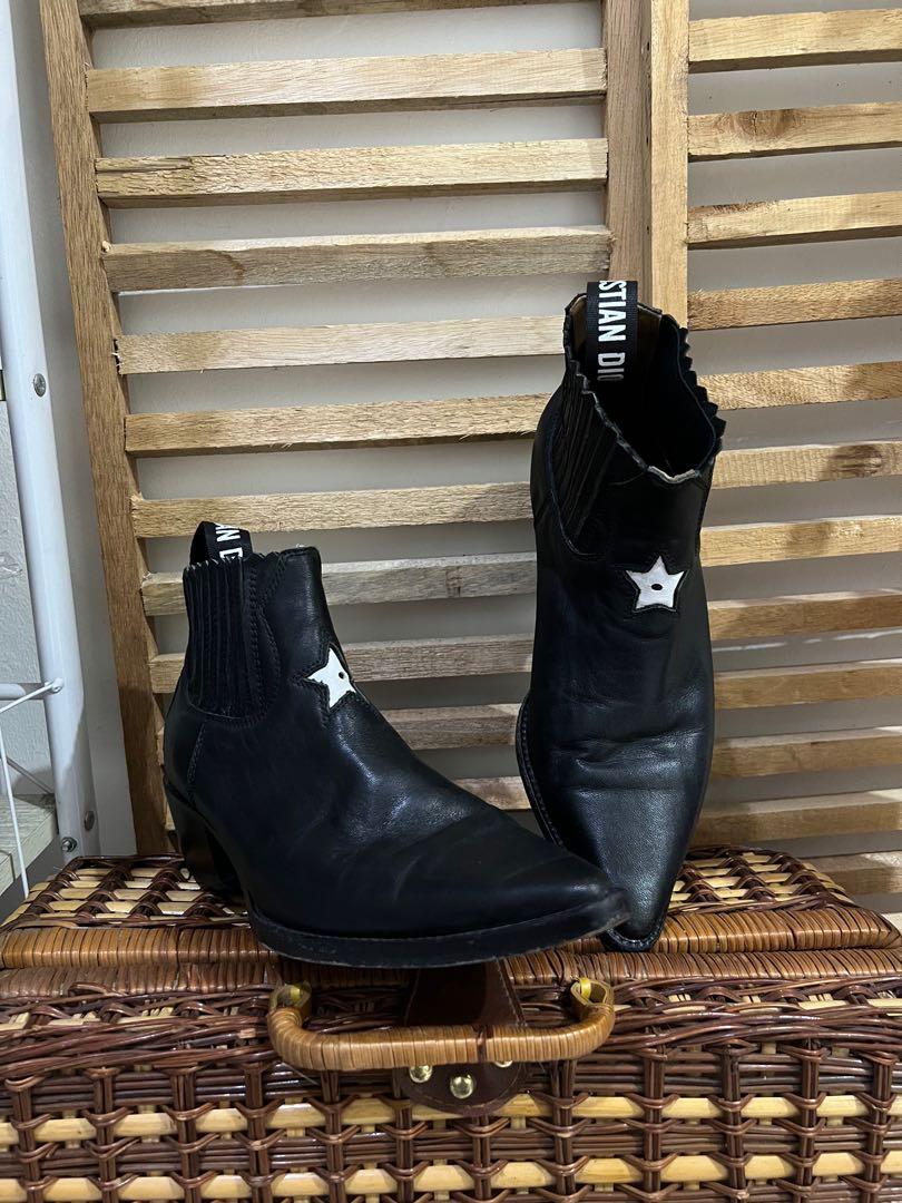 Christian Dior】western ジャガード knit boot-